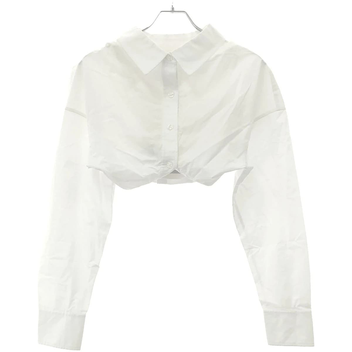ALEXANDER WANG アレキサンダーワン 23AW レイヤードクロップドシャツ