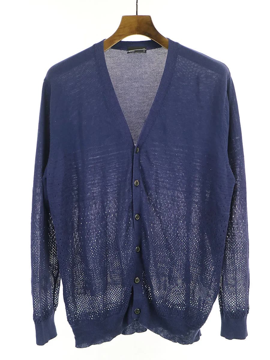LAD MUSICIAN ラッドミュージシャン 14SS リネン混ニットカーディガン