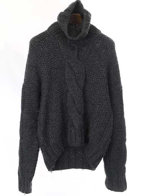 DOLCE&GABBANA ドルチェ&ガッバーナ 03AW ローゲージケーブル編みタートルネックニットセーター