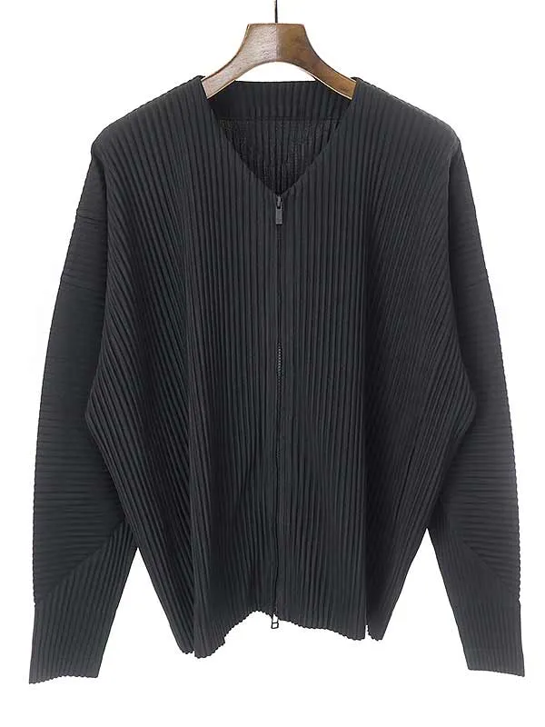 ISSEY MIYAKE オム プリッセ イッセイ ミヤケ 21SS ノーカラージップアッププリーツジャケット