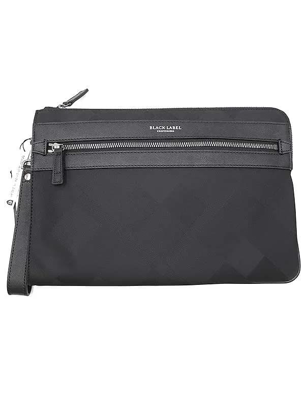 BLACK LABEL CRESTBRIDGE ブラックレーベルクレストブリッジ クレストブリッジシャドウチェッククラッチバッグ