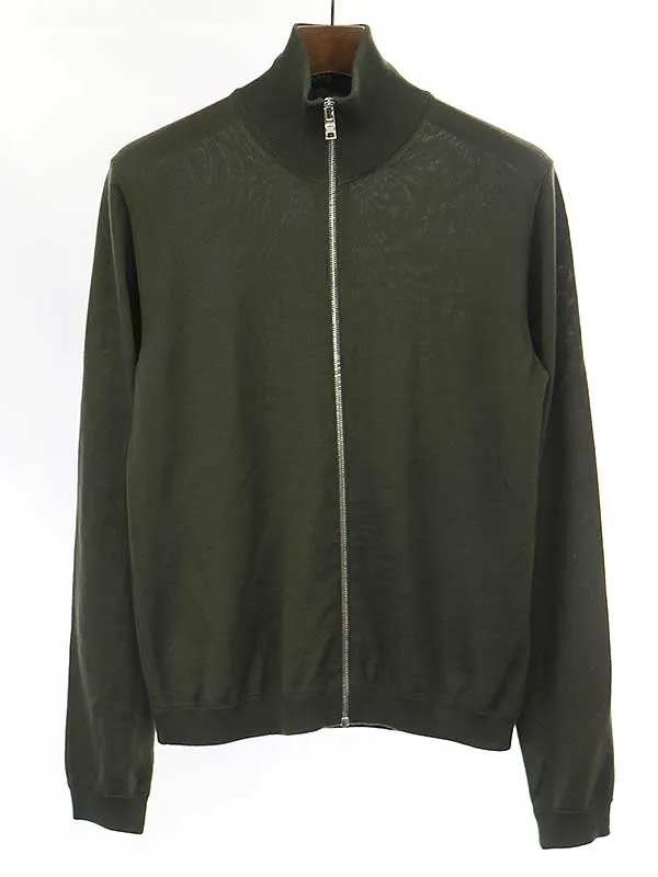 PRADA プラダ 19AW ジップアップウールニットセーター UMC975