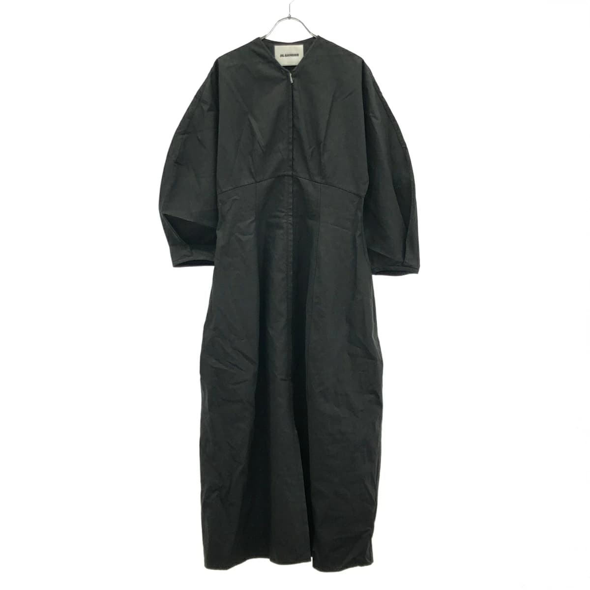 JIL SANDER ジルサンダー 21SS コーティングリネンドレスワンピース JSPS502206