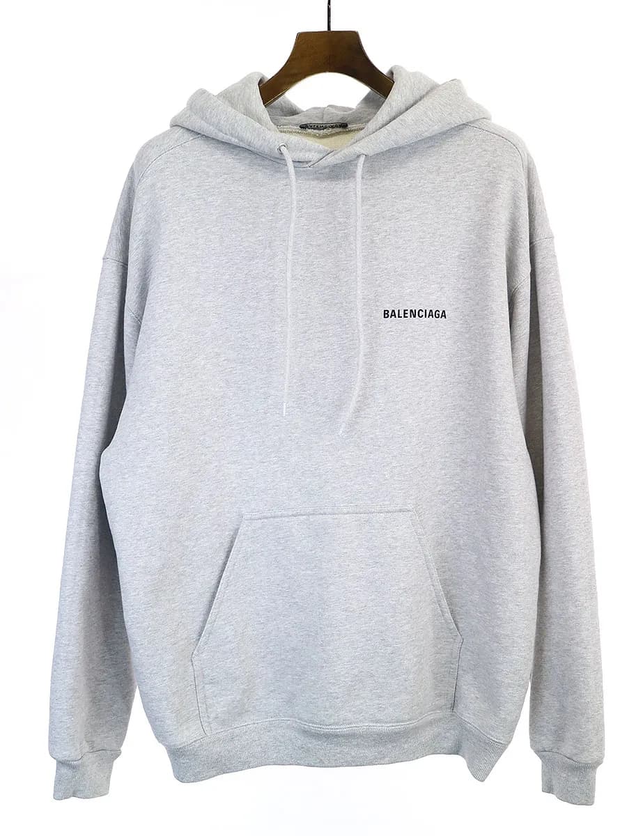BALENCIAGA BALENCIAGA ロゴプリントミディアムパーカー