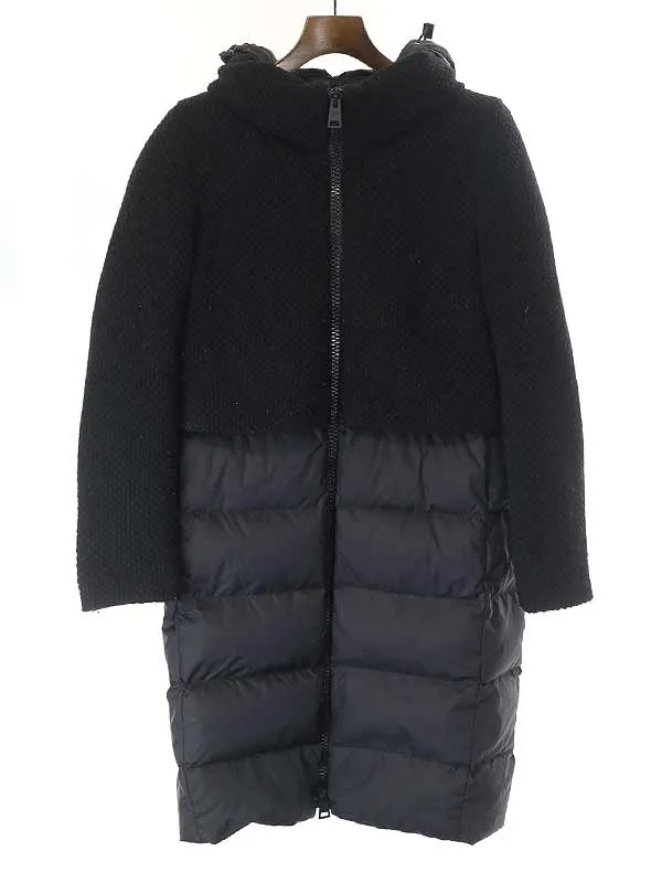 HERNO ヘルノ ポップコーンニット切替ダウンコート
