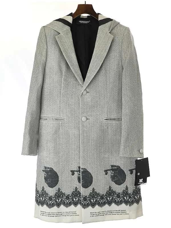 UNDERCOVER アンダーカバー 20AW グラフィックプリントフーデッドチェスターコート