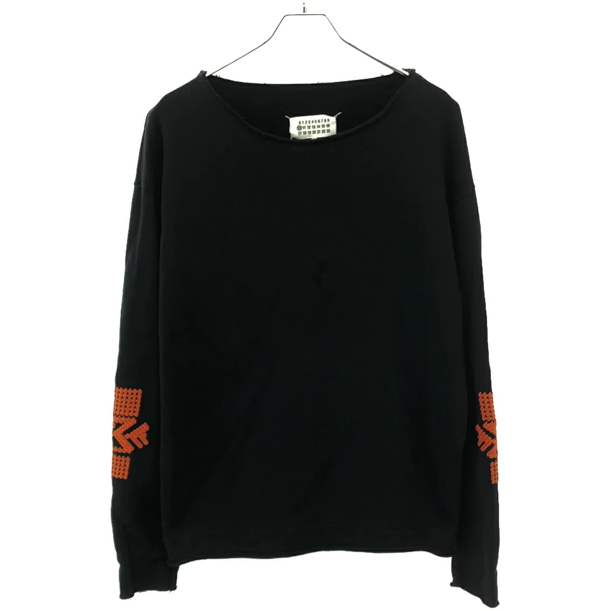 Maison Margiela メゾン マルジェラ 18AW カットオフ エンブロイダリースウェットトレーナー S50GU0070 S25279