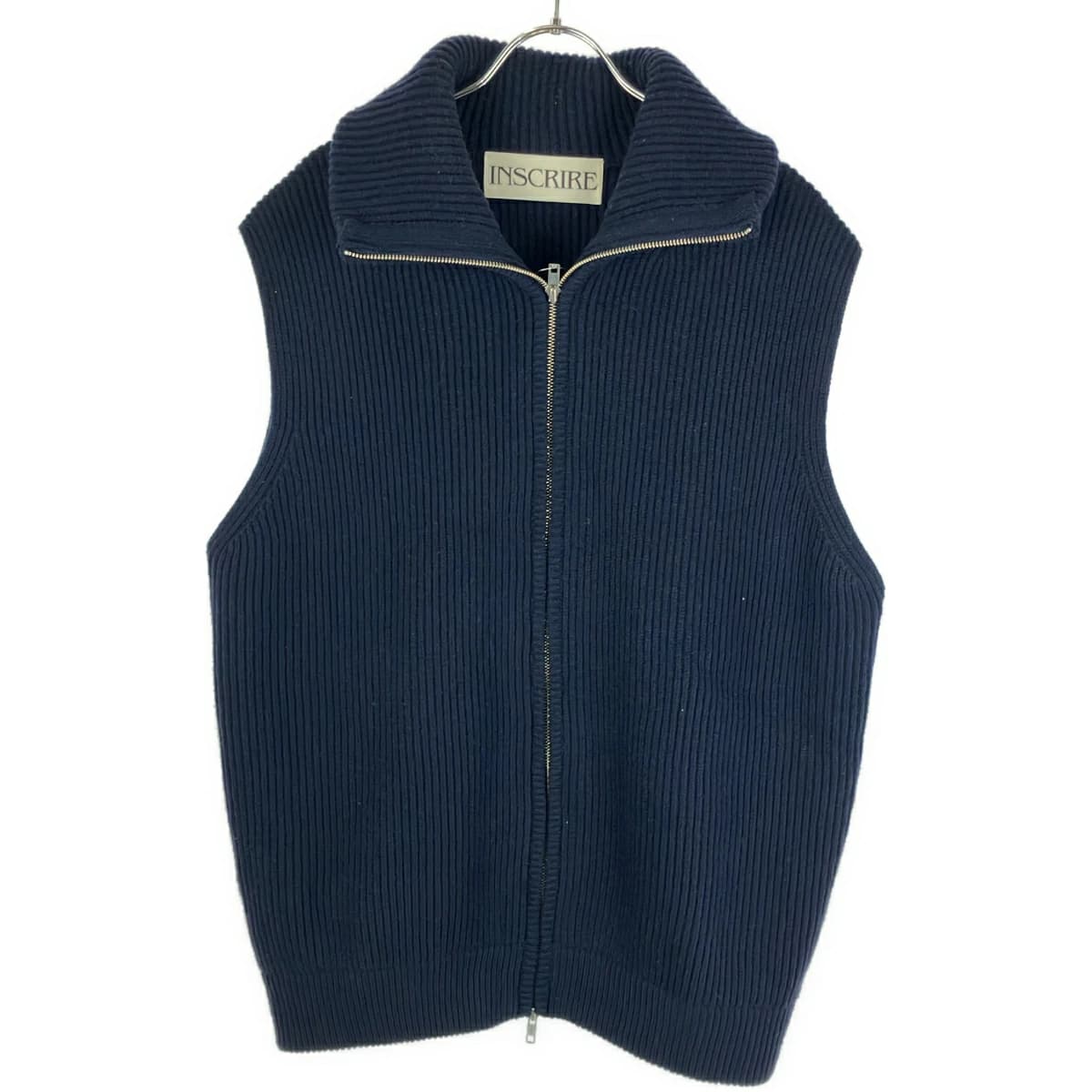 INSCRIRE アンスクリア 23AW DRIVERS NO SLEEVE ノースリーブドライバーズニットベスト I23AW-K2L