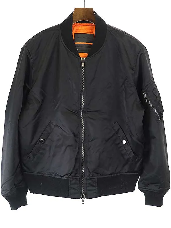 GANRYU フミト ガンリュウ 20AW VENTILATION MA-1 ジップアップブルゾン