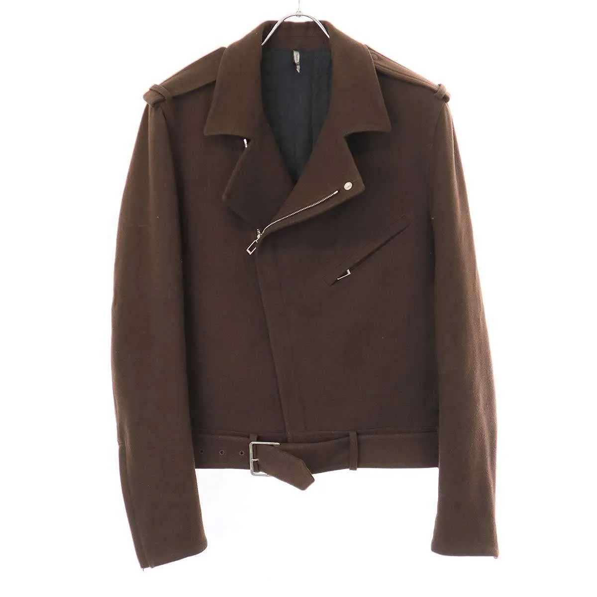 Dior HOMME ディオールオム 12AW ウールメルトンライダースジャケット