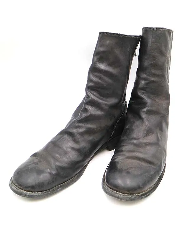 GUIDI グイディ バックジップレザーブーツ