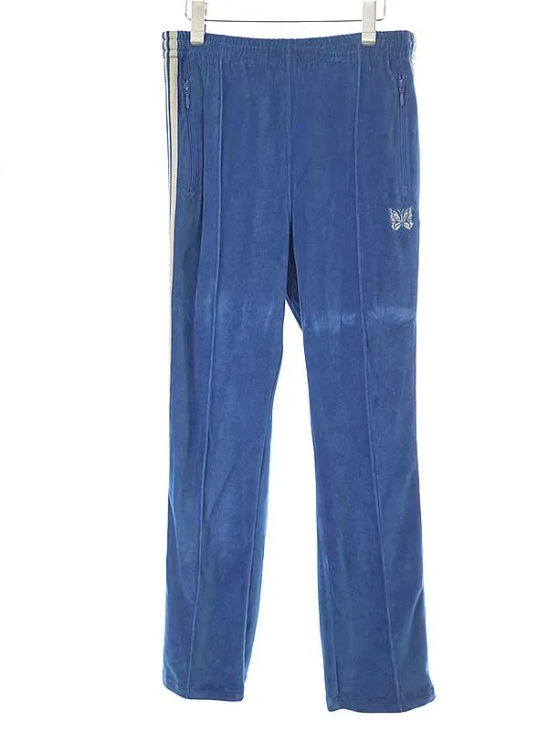 NEEDLES ニードルズ 22SS Narrow Track Pant - C/PE Velour サイドラインベロアトラックパンツ