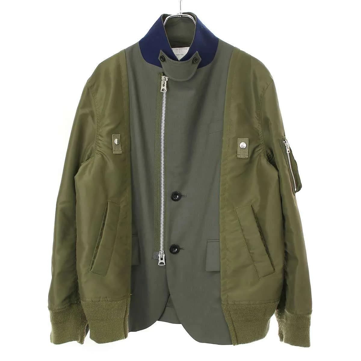 sacai サカイ 24AW Suiting x Nylon Twill Jacket スーチングナイロンツイルジャケット 24-03419M