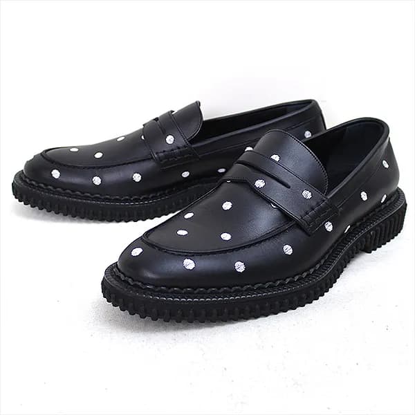 Dior HOMME Dior HOMME 14AW LOOK23 dots embroidery loafers
