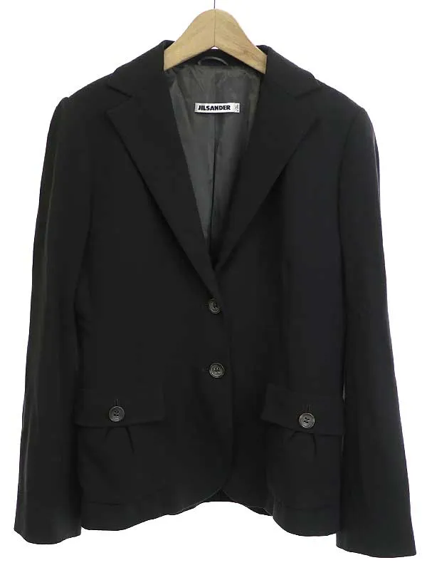 JIL SANDER ジルサンダー ウールストレッチ2Bテーラードジャケット
