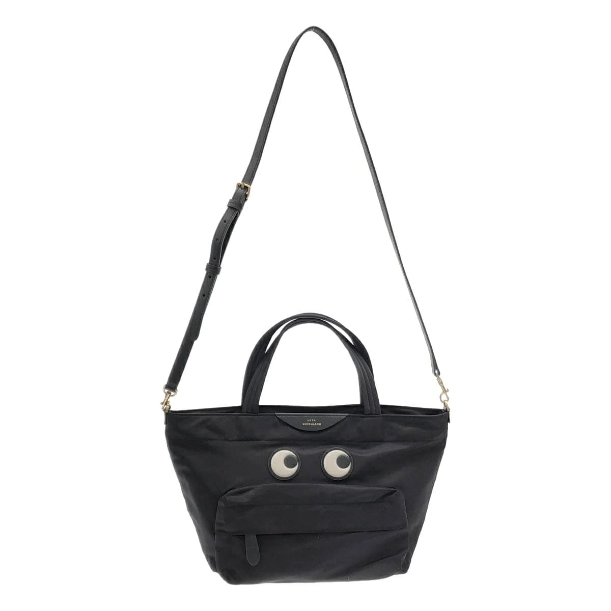 アニヤ ハインドマーチ E/W Tote Mini Eyes in ECONYL ナイロンショルダーハンドバッグ