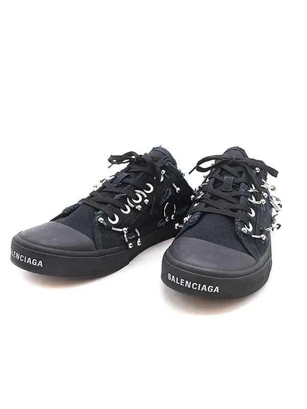 BALENCIAGA バレンシアガ 23AW PARIS MULE DEST PIERCING W ピアッシング デストロイミュールスニーカー