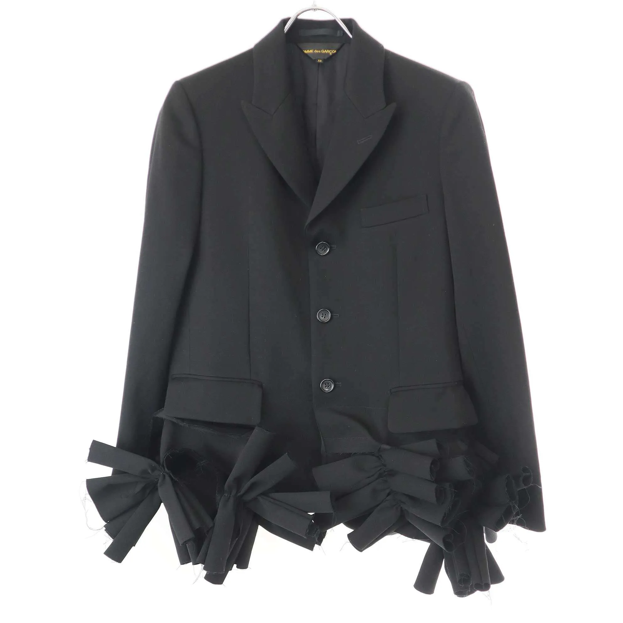COMME des GARCONS コムデギャルソン 23AW アップリケリボン テーラードジャケット GL-J026
