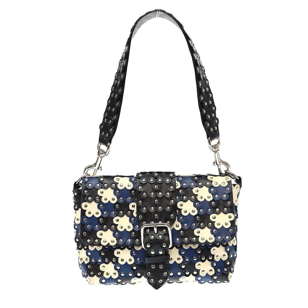 VALENTINO レッド ヴァレンティノ マルチカラーフラワーショルダーバッグ