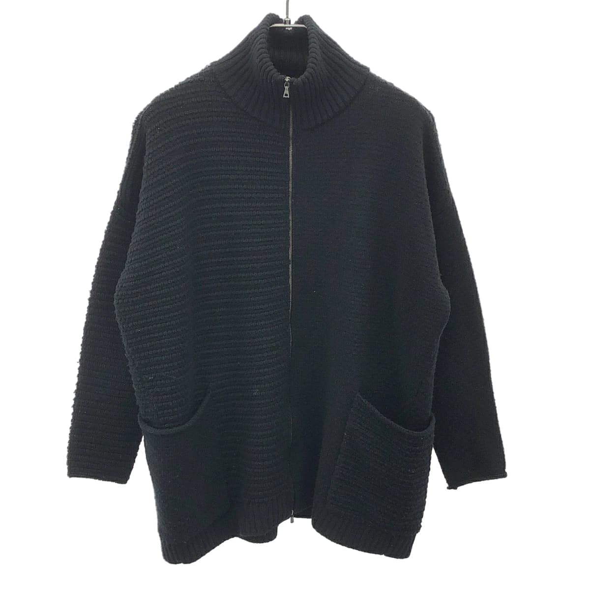 DEVOA デヴォア メリノウールジップニットカーディガン