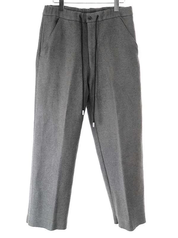 THE RERACS ザ リラクス 19AW ウールライトメルトンワイドパンツ