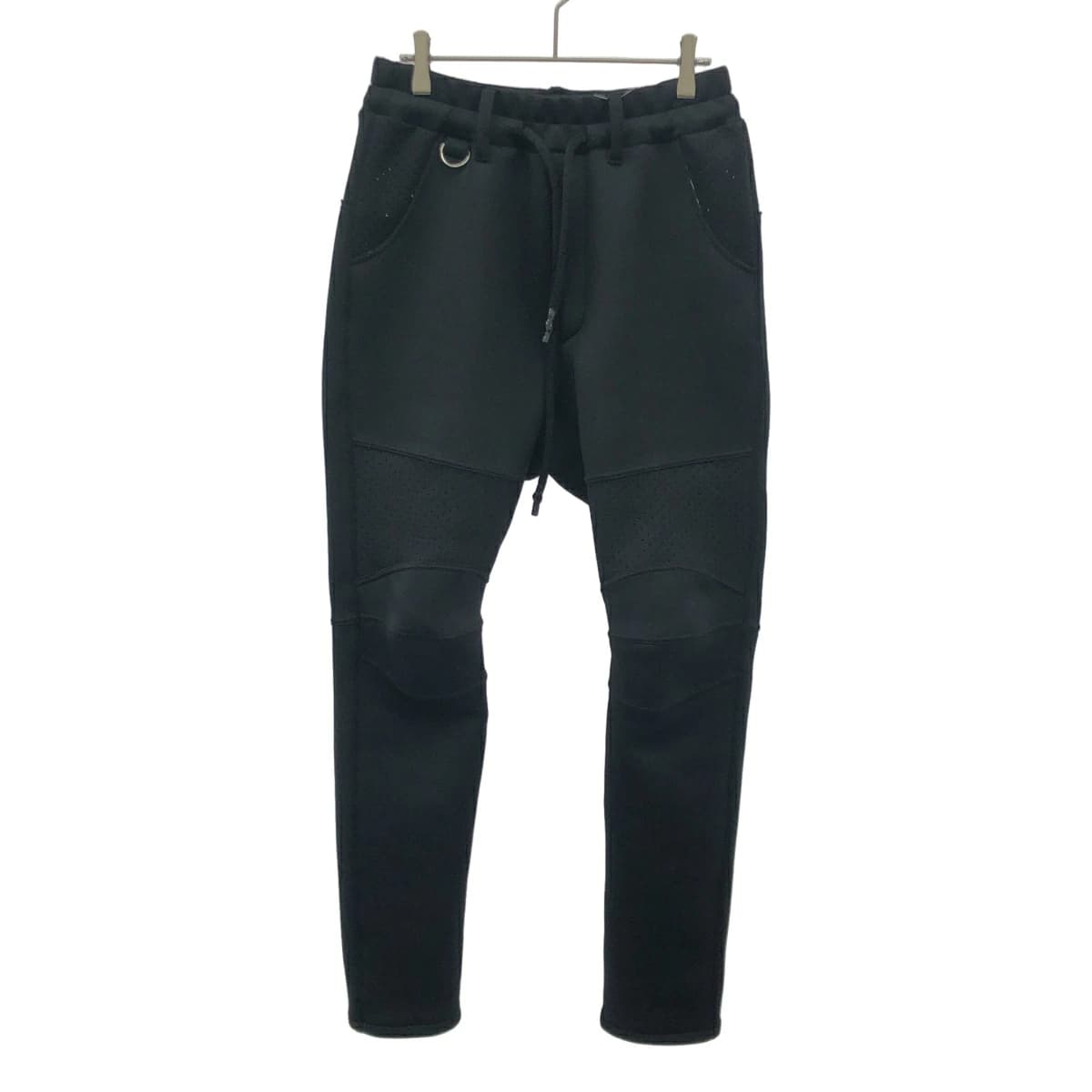 FranCisT_MOR.K.S. フランシストモークス 25SS CARDBOARD KNIT KOOL BIKER PANTS ベンチレーションクールバイカーサルエルスキニーパンツ MB3058