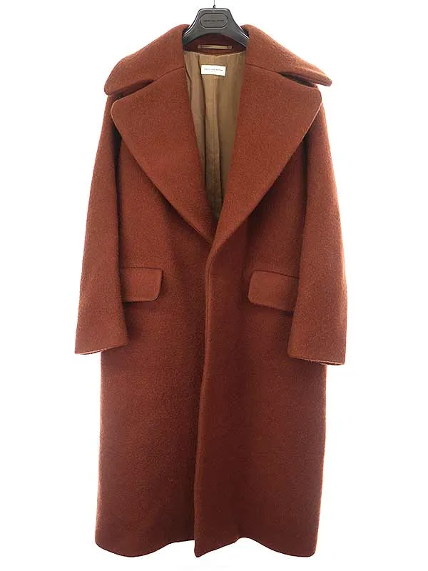 DRIES VAN NOTEN ドリスヴァンノッテン 18AW ビッグラペルモヘヤウールロングコート