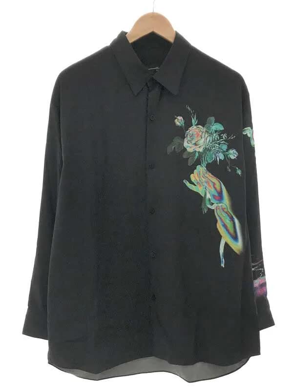 LAD MUSICIAN ラッドミュージシャン 21SS BIG SHIRTS エンジェルフラワープリントビッグシャツ