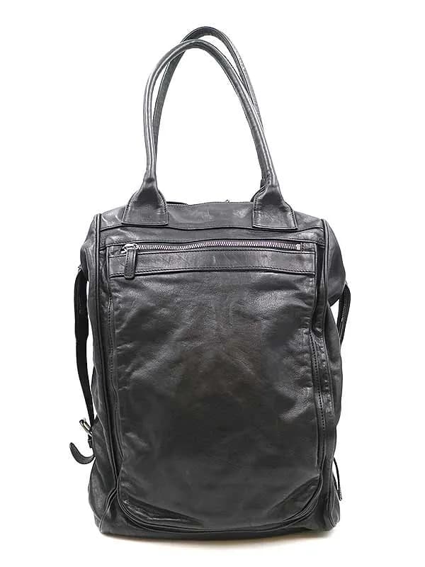 ANN DEMEULEMEESTER アンドゥムルメステール ベルトデザインレザーバッグ