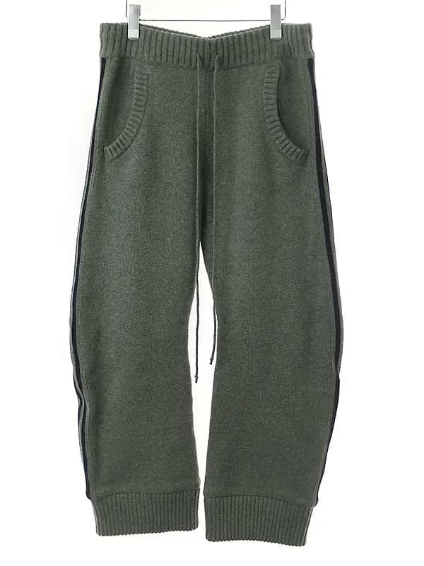 Maison Margiela メゾン マルジェラ 21AW ウールサイドラインシャーリングニットパンツ