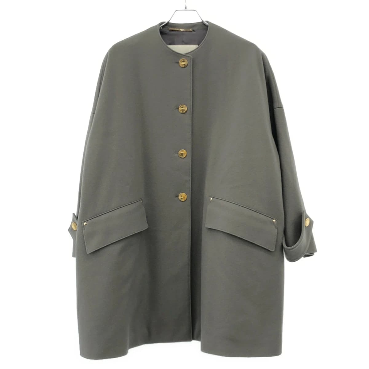 MACKINTOSH マッキントッシュ NEW HUMBIE NO COLLAR MB メタルボタン ノーカラーハンビーコート L232MO1133FL2K