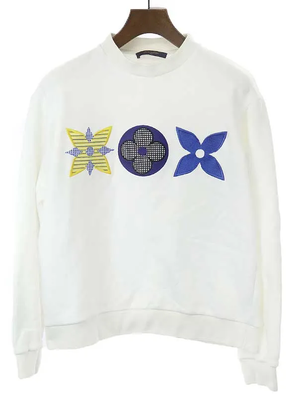 LOUIS VUITTON ルイヴィトン 20AW モノグラムフラワー刺繍スウェットトレーナー