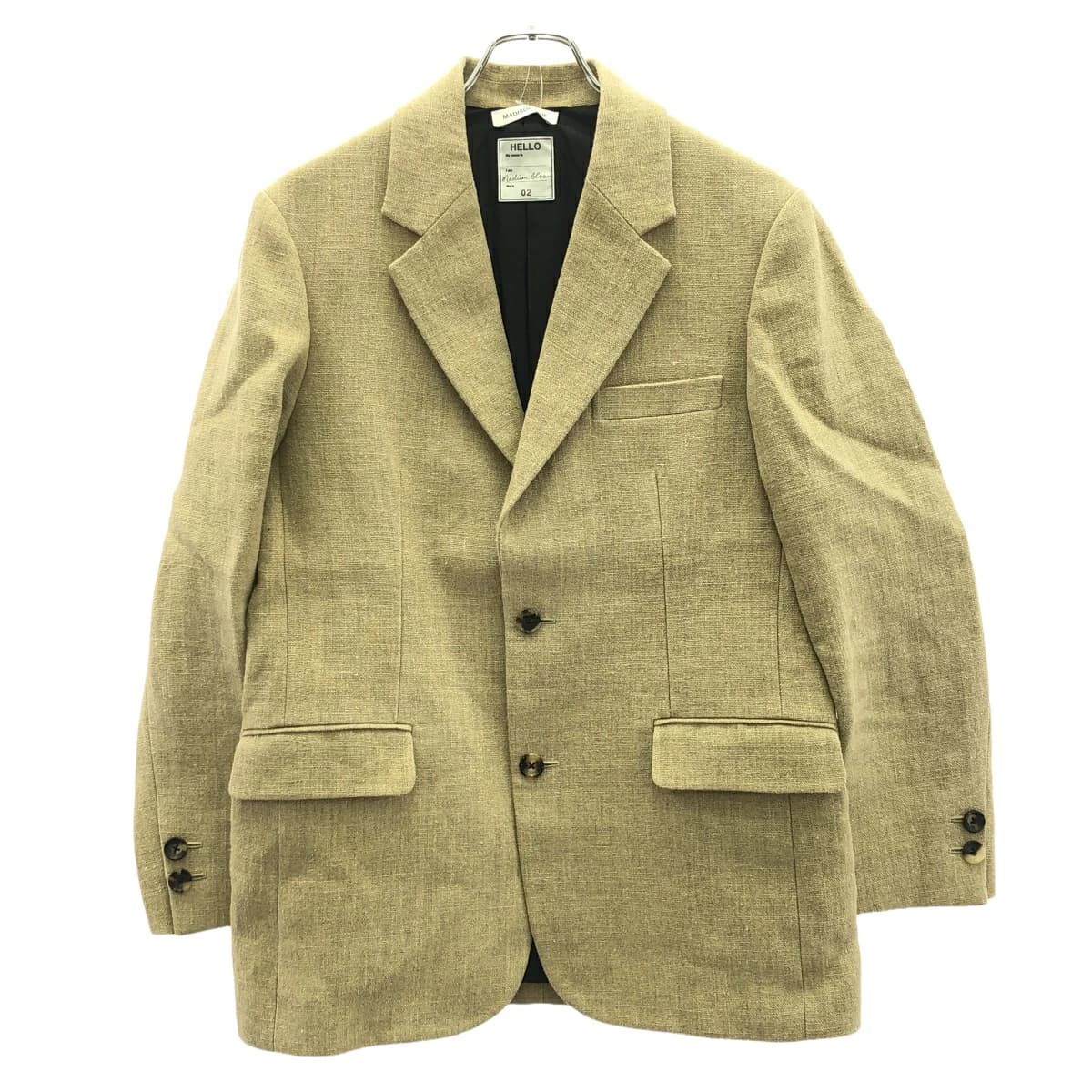 MADISON BLUE マディソンブルー 19AW SINGLE JACKET LINEN JACKET リネンテーラードジャケット