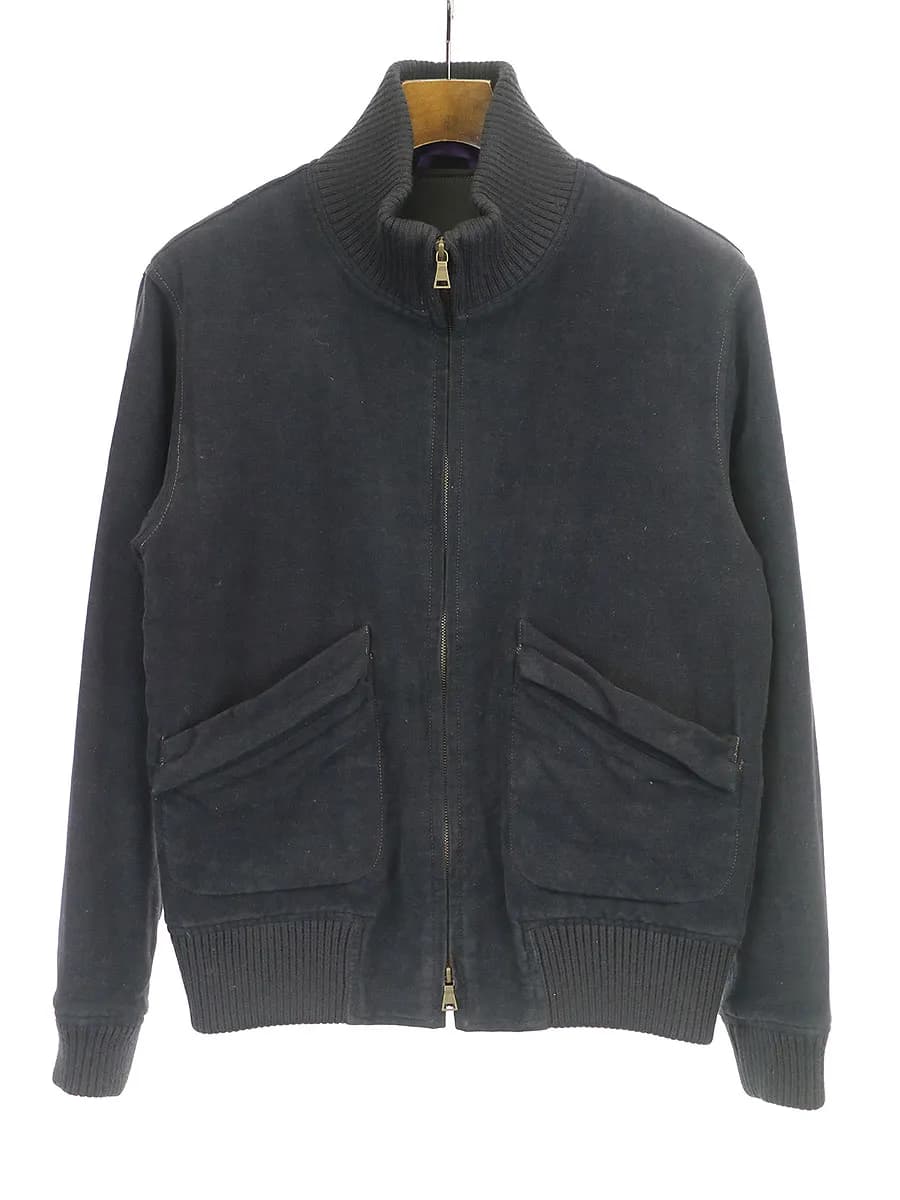 Paul Smith ポールスミス 中綿入りモールスキンダブルジップブルゾン