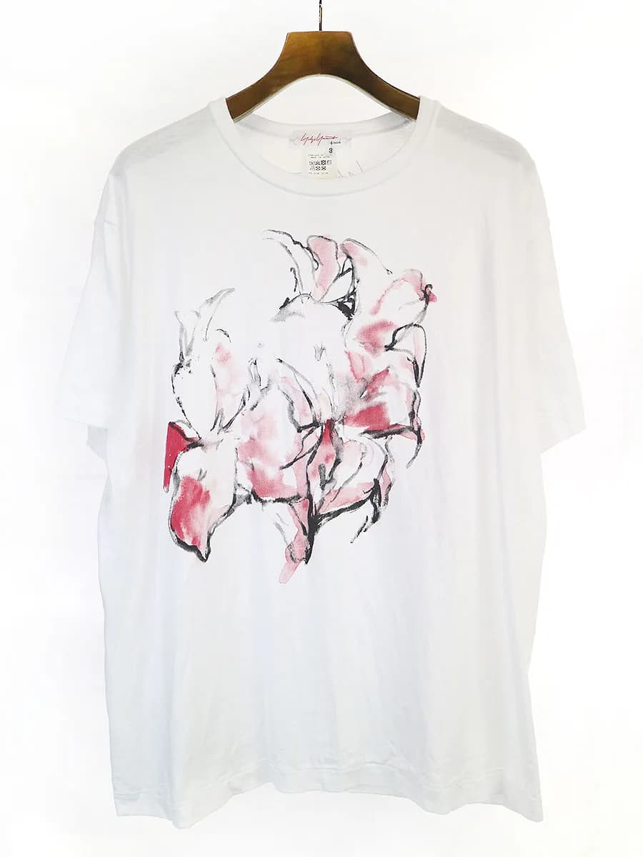 Yohji Yamamoto ヨウジヤマモト プリュスノアール 朝倉優佳 プリントTシャツ
