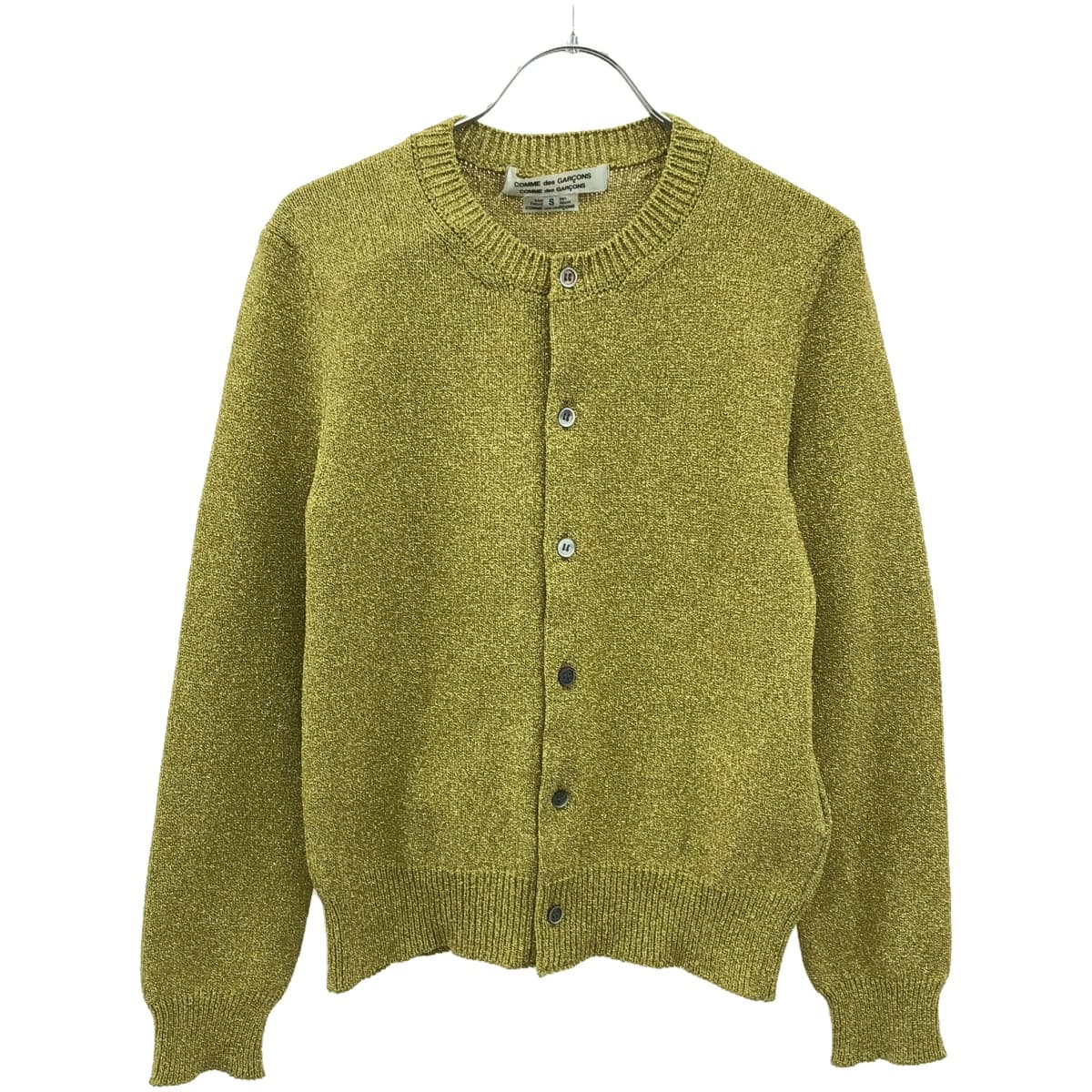 COMME des GARCONS コムデギャルソンコムデギャルソン 24AW ポリナイロンラメニットカーディガン RN-N505