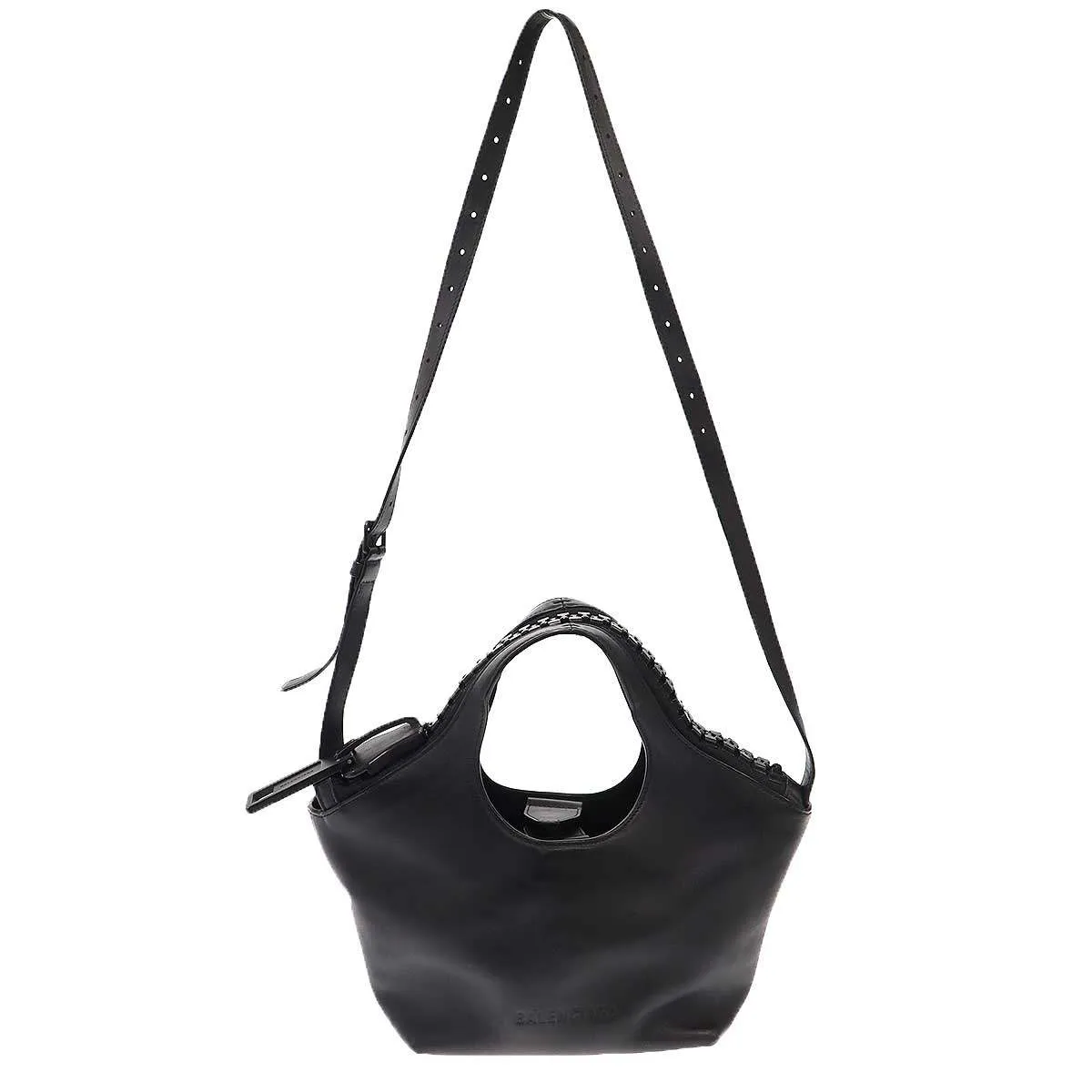 BALENCIAGA バレンシアガ MEGA ZIP メガジップレザーショルダーバッグ