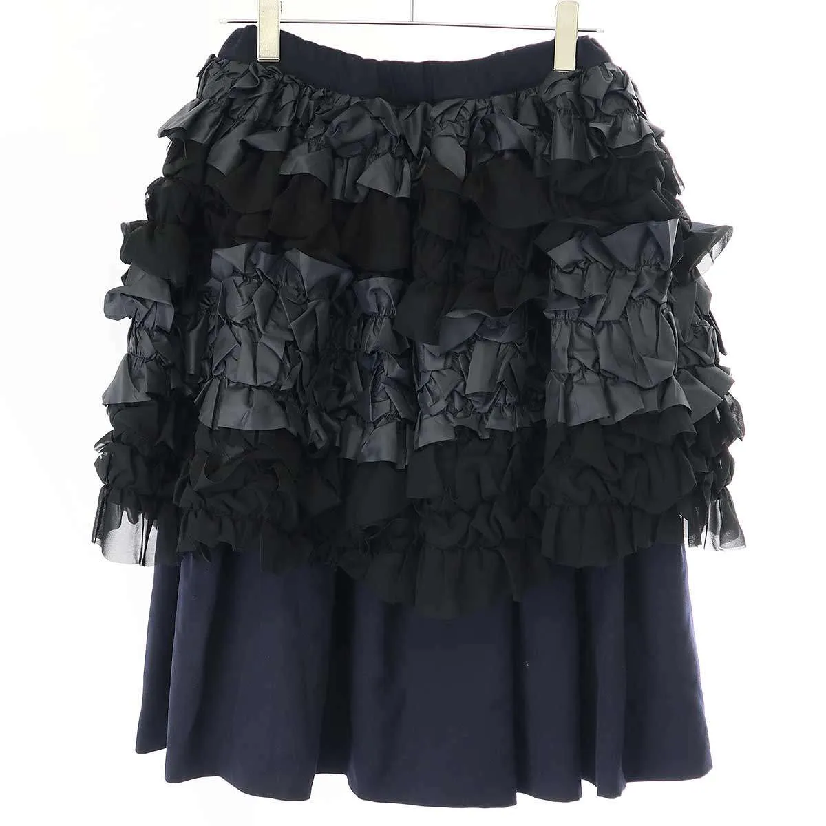 COMME des GARCONS コムデギャルソンコムデギャルソン 23AW フリルエプロンデザインスカート