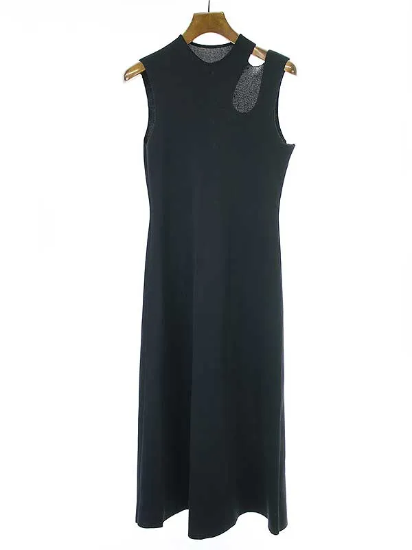 Mame Kurogouchi マメ クロゴウチ 22SS Hole Knitted Dress ノースリーブニットワンピース