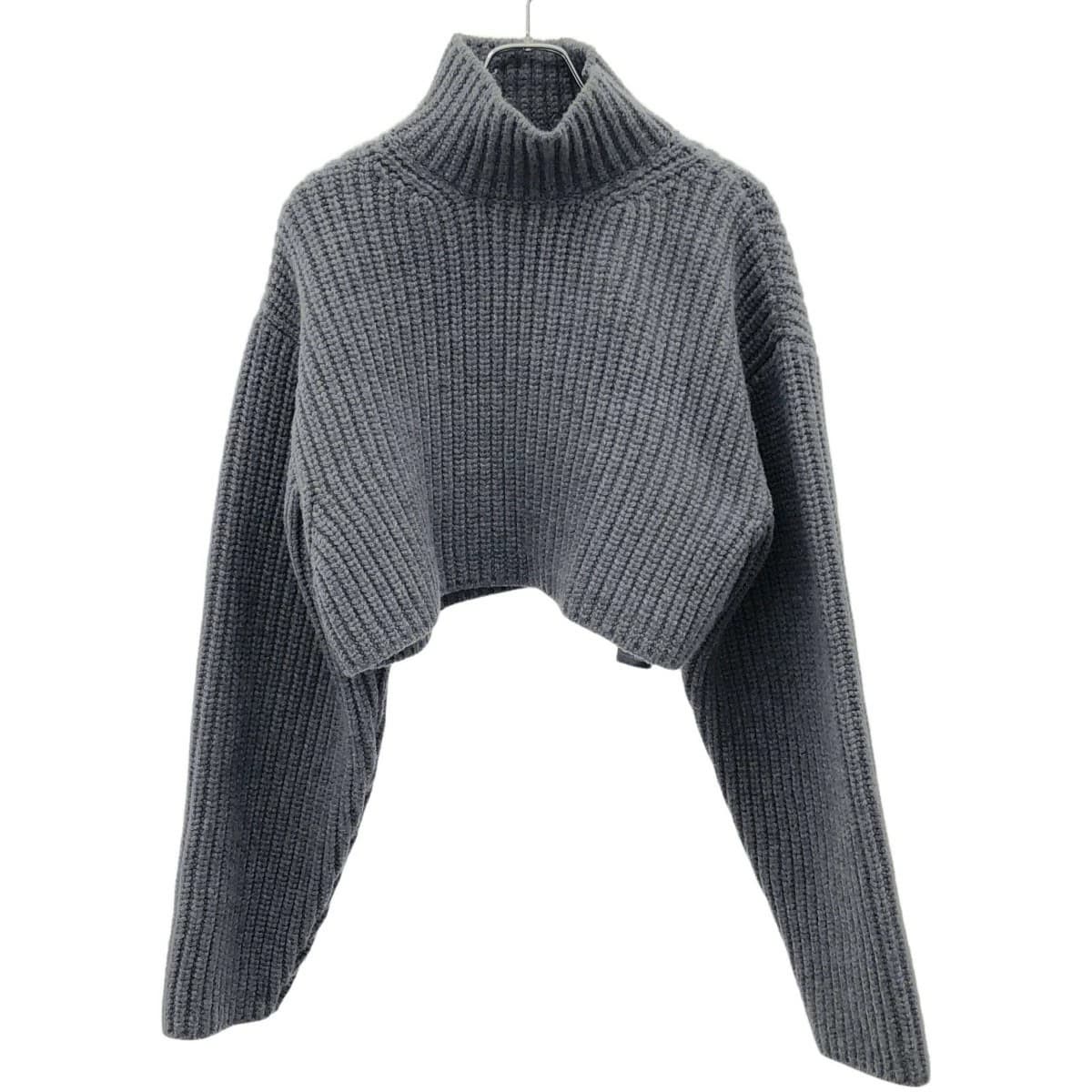 BALENCIAGA バレンシアガ 23AW Cropped Sweater ローゲージクロップドウールニットセーター 771046 T1681