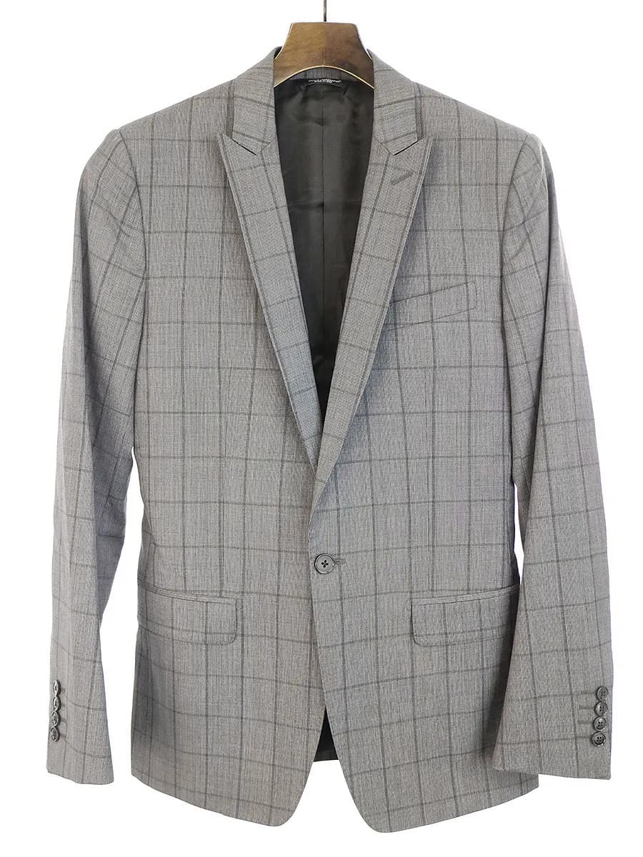 DOLCE&GABBANA ドルチェ&ガッバーナ MARTINI ウィンドウペンチェックセットアップ スーツ