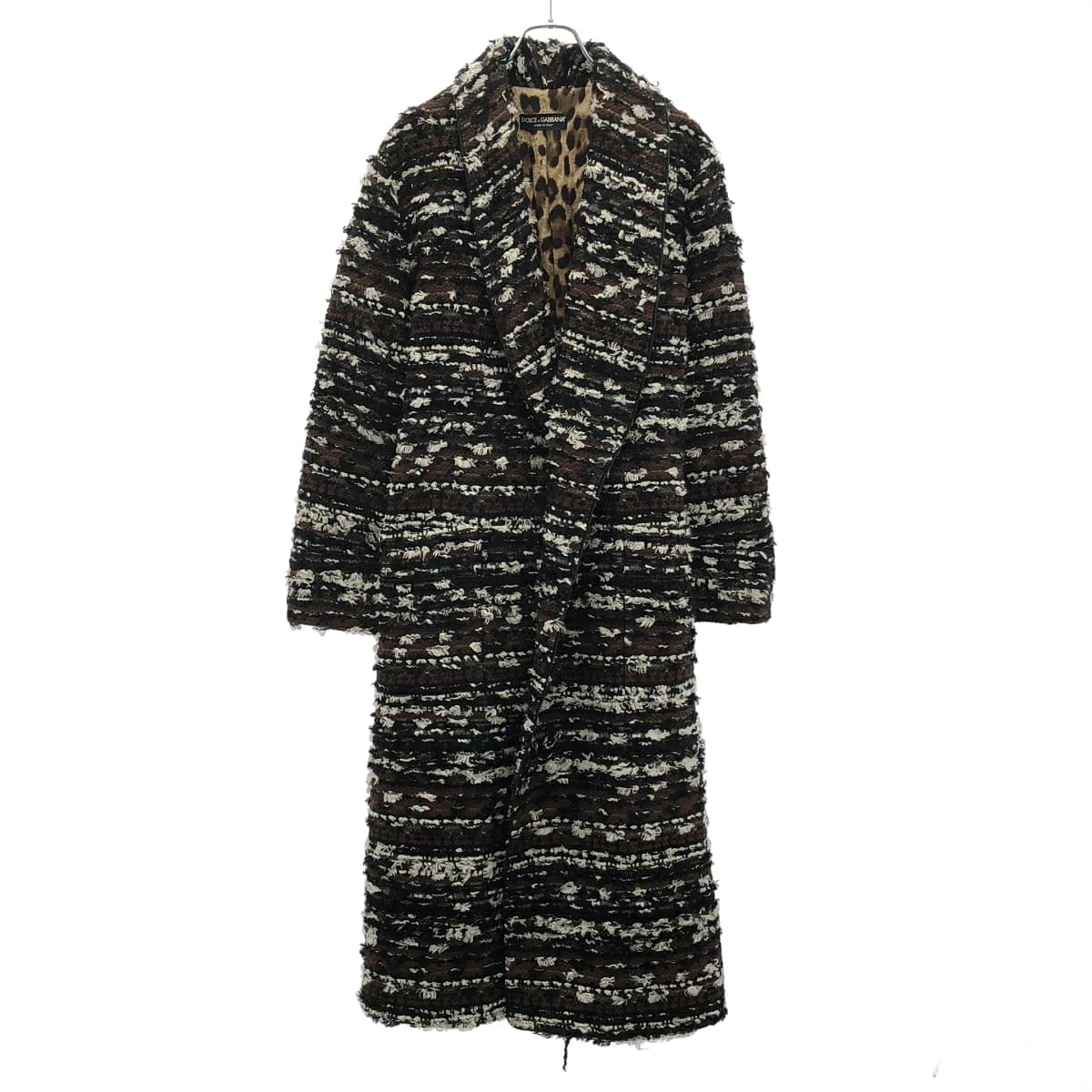 DOLCE&GABBANA ドルチェ&ガッバーナ 20AW ツイードガウンコート F0AH6T/FMMGB