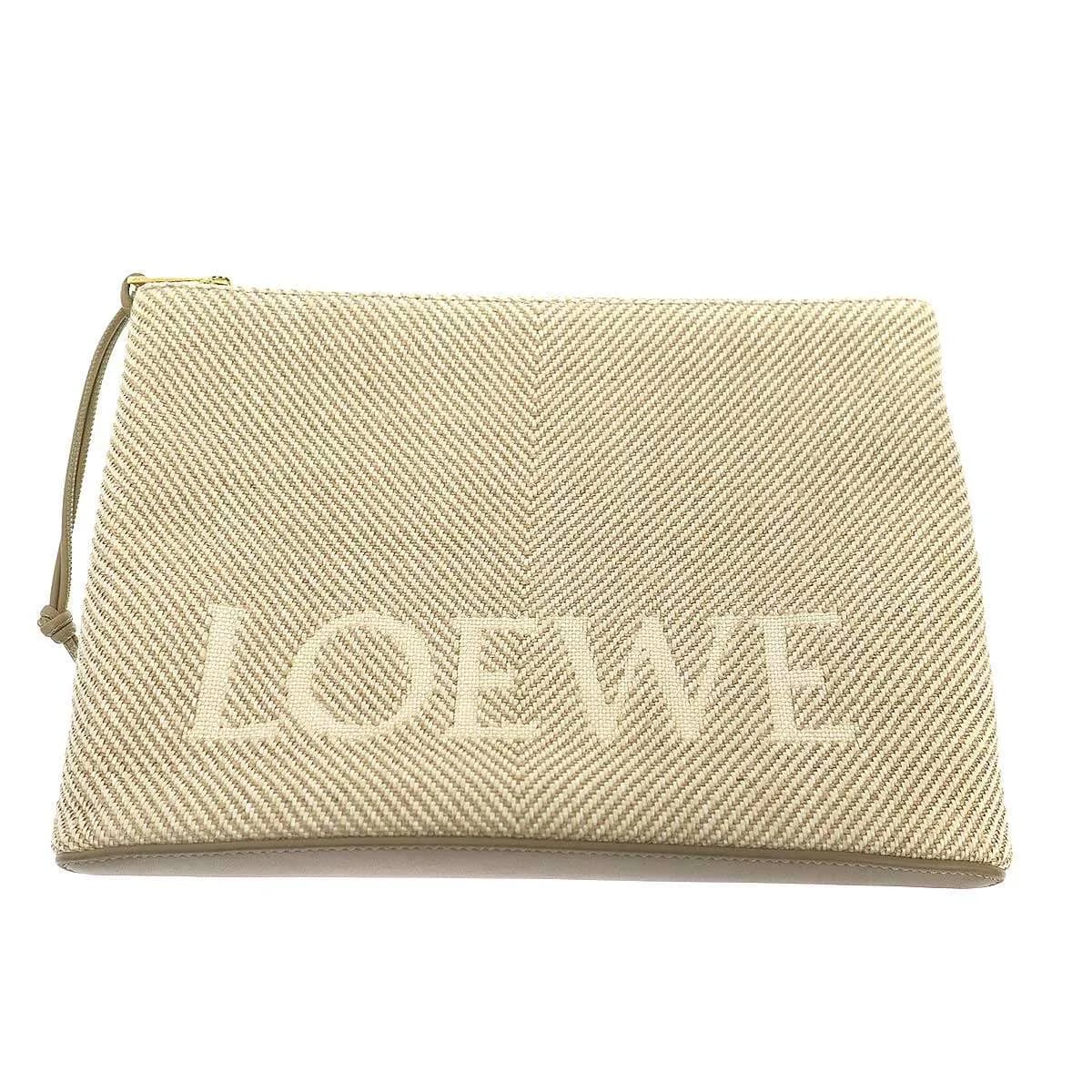LOEWE ロエベ OBLONG POUCH ロゴジャガードポーチ C730C63X18