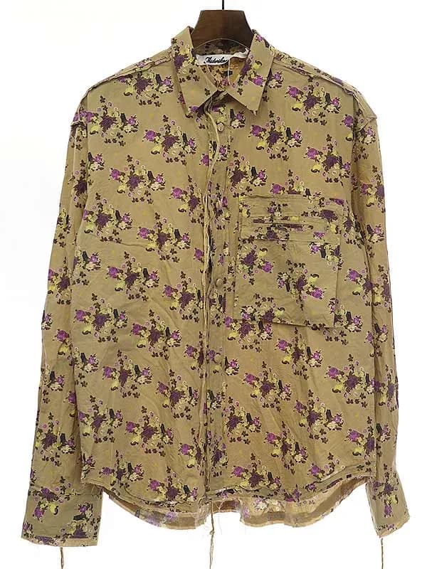 Midorikawa ミドリカワ 20SS Cut off Shirt フラワープリントカットオフシャツ