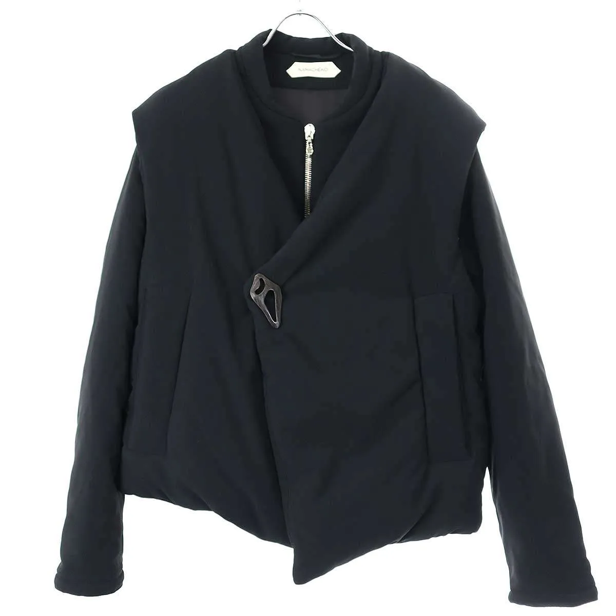 NAMACHEKO ナマチェコ 18AW Asymmetric BarbaraJacket ジップアップパデットブルゾン