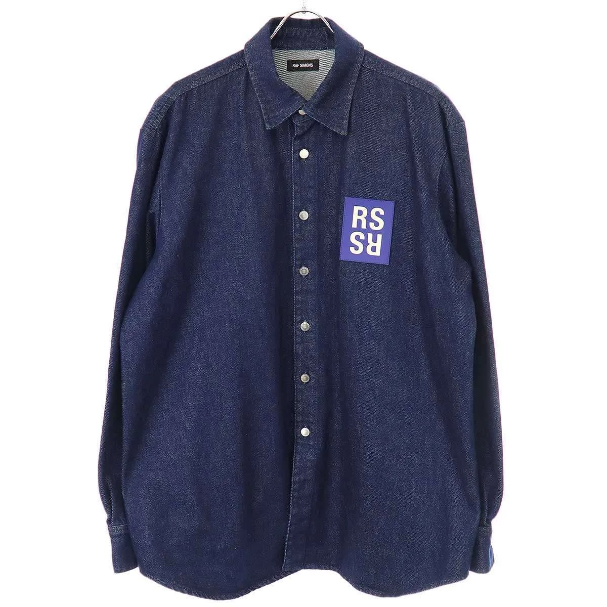 RAF SIMONS ラフシモンズ 21AW RSパッチ オーバーサイズデニムシャツ
