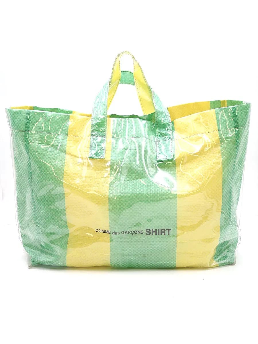 COMME des GARCONS コムデギャルソン シャツ PVC TOTE BAG ロゴデザインバッグ
