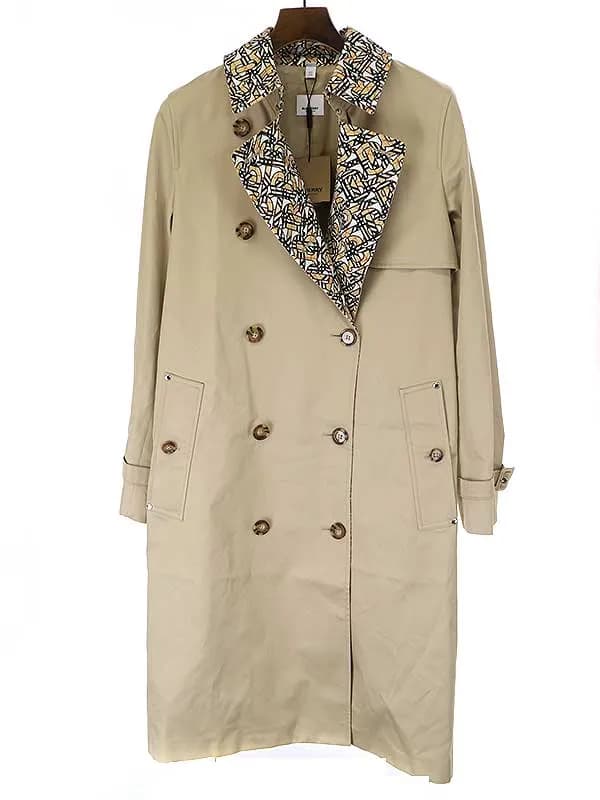 BURBERRY バーバリー モノグラムプリントディテール コットンギャバジン トレンチコート
