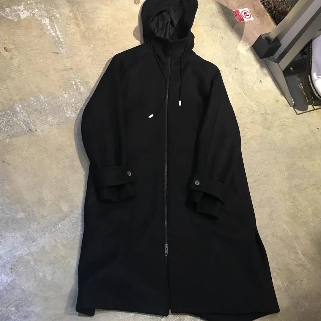 THE RERACS THE RERACS 17AW HOODED MELTON COAT Super 140's