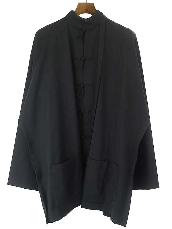 Yohji Yamamoto ヨウジヤマモト プールオム 16SS ウールギャバジンチャイナボタンシャツジャケット